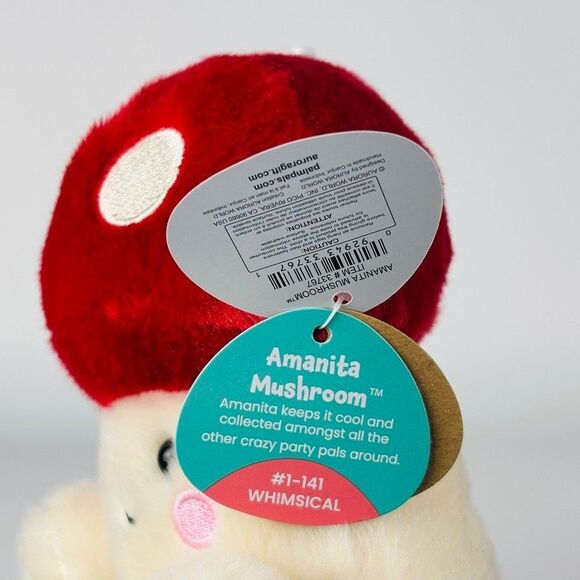 Aurora World Plush - Palm Pals - Amanita Mushroom (5 inch) - Stuffed Plush - Picture 7 of 7
